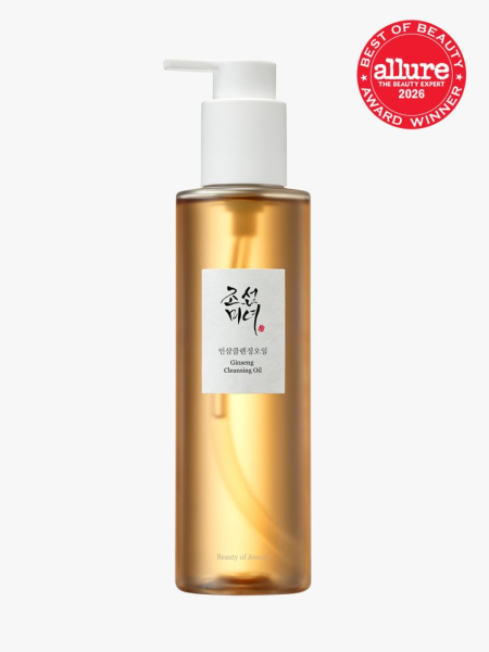 Beauty of Joseon Ginseng Cleansing Oil for Gentle Daily Cleansing in branded component on a light gray background with the 2026 best of beauty seal in the top right corner
